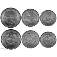 Лаос набор монет 1980г.