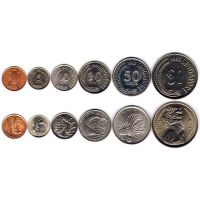 Сингапур набор монет 1967-85г.