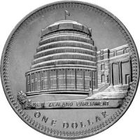 Новая Зеландия 1 доллар 1978г. /Парламент /25-летие коронации Принцессы Елизаветы/