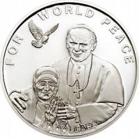 Соломоновы острова 10 долларов 2010г. /За мир во всем мире/